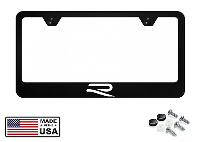 #ad Reflective Fits VW Golf R Stainless Steel License Plate Frame With Screws Caps $19.95