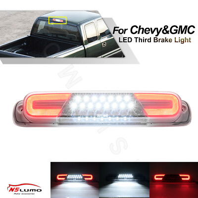 #ad Clear LED 3rd Third Brake Tail Cargo Lamp For Chevy GMC 1500 2500 3500 Classic $50.00