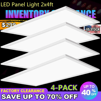 #ad 75 Watt 2x4 LED Panel Down Light Slim Square Lamp Fixture Ceiling Tile amp; Pendent $204.00