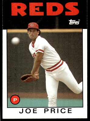 #ad 1986 Topps Baseball Card Joe Price A Cincinnati Reds #523 $1.75