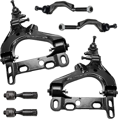 #ad 6PC Front Lower Control Arms W Ball Joints Inner and Outer Tie Rods for 2004 $326.99