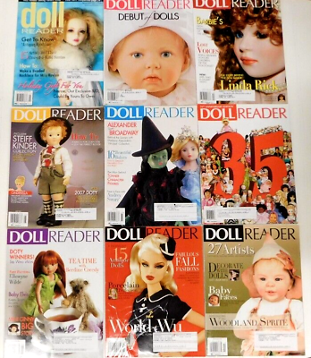 #ad 2007 Lot of 9 Issues DOLL READER Magazine Complete 12 Months Dec 2006 Nov 2007 $14.99