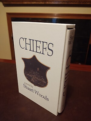 #ad Chiefs By Stuart Woods Signed First Edition with custom case box $285.00