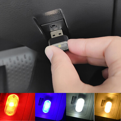 USB LED Car Interior Atmosphere Light Bulb Emergency Lamp Decorative Accessories C $1.72