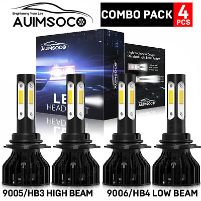 #ad For Dodge Journey 2009 2019 LED Headlight Bulbs 9005 9006 High and Low Beam $39.99