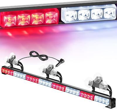 #ad Traffic Advisor Emergency Strobe Light Bar 35Inch 32LED 21 Flash Patter $72.99