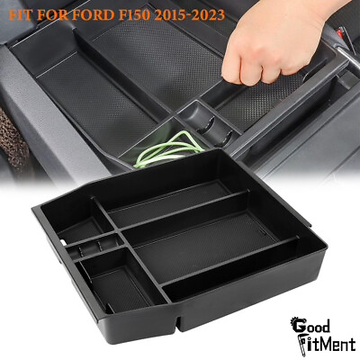#ad For Ford F150 Car Center Console Armrest Storage Box Organizer Tray Accessories $29.44