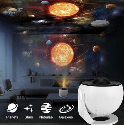 #ad New Galaxy Projector 12 in 1 Planet Star Projector Sky Constellation Night Light $34.99