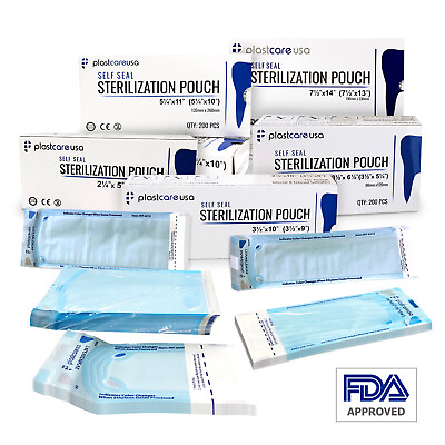 Self Sterilization Pouches Pouch Autoclave Sterilizer Bags Dental Tattoo Nail $439.99