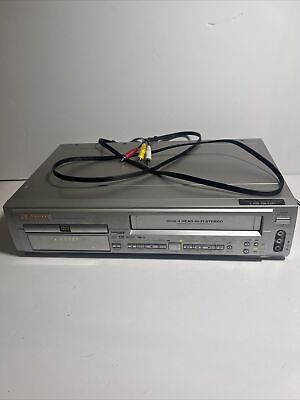 #ad Emerson VHS 4 Head Hi FI Stereo amp; DVD Player EMD2202 Tested Working With Cables $32.25