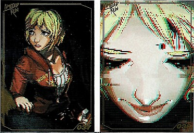 #ad Claire Extended Cut Limited Run Games Gold Trading Card #037 #038 New No Crease $70.47