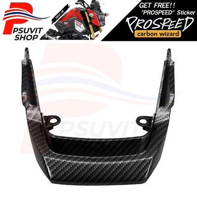 #ad ABS Rear Upper Tail Cover Fairing For MSX 125 GROM 125 2017 2019 Black Carbon $26.32
