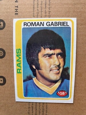 #ad 1978 Topps Football # 409 Roman Gabriel Los Angeles Rams $1.72