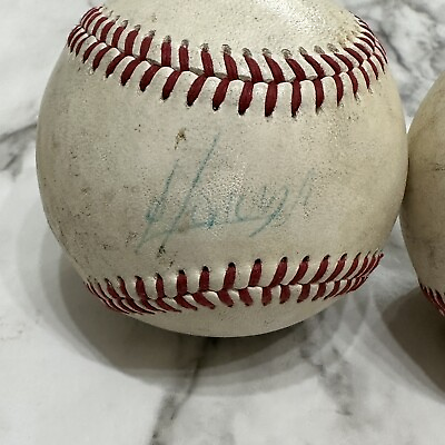 #ad Rawlings OFFICIAL INTERNATIONAL LEAGUE Baseball RANDY A. MOBLEY AUTOGRAPHED $63.16