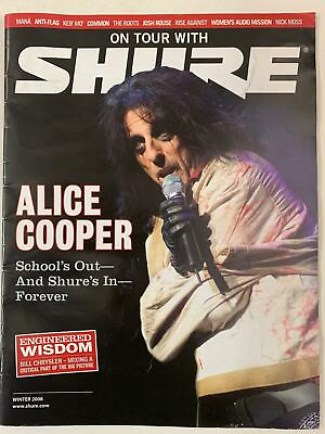#ad SHURE MAGAZINE VARIOUS ISSUES feat. Alice Cooper Destiny#x27;s Child Melvin#x27;s $16.99