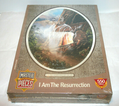 #ad Master Pieces Jesus quot;I Am The Resurrectionquot; Ted Blaylock 550 Piece Puzzle 18x24quot; $14.96