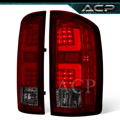 #ad For 02 06 Ram 1500 2500 3500 Red Smoked LED Tail Light Assembly Brake Lamp LHRH $95.99