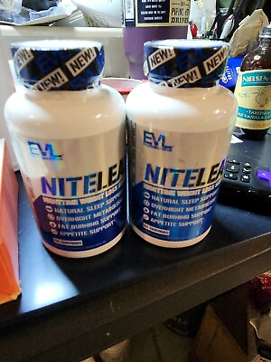 #ad 2X Evlution Nutrition Nite Lean Nighttime Weight Loss Support 30 Serv 07 2024 $15.99