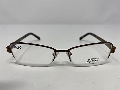 #ad Guess Marciano GM 140 BRN 54 17 135 Brown Metal Half Rim Eyeglasses Frame BE03 $63.53