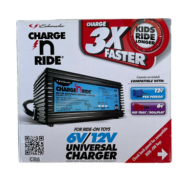 #ad Schumacher Charge N Ride 6V 12V Universal Charger CR6 Fast Charge Ride On Toys $23.90