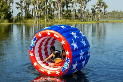 #ad WOW Sports Water Wheel Giant PVC Hamster Wheel Stars amp; Stripes 22 WIP 4077 $178.99