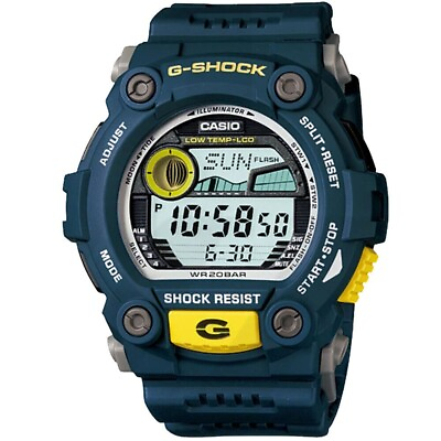 #ad Casio G SHOCK G7900 2 Digital Auto Flash Alert Moon Data Tide Graph Watch $84.99