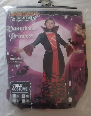 #ad Spooktacular Creations Vampiress Princess Girl Size M 8 10yr $19.85