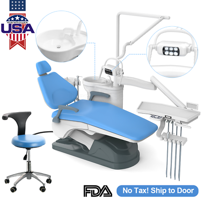#ad Dental Unit Chair Computer Controlled DC MotorLED LightFoot PedalStool Kit US $2815.12