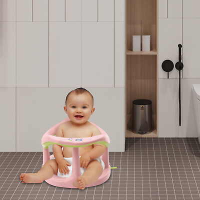 #ad Newborn Infant Baby Bath Tub Ring Seat Infant Toddler Safety Chair Anti Slip NEW $32.91