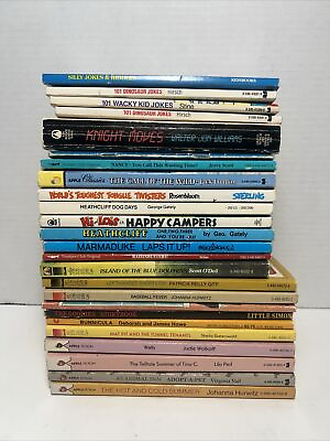 #ad Lot of 25 Book 80’s Dell Yearling Books apple Fiction Jokes And More SEE PICS $17.99