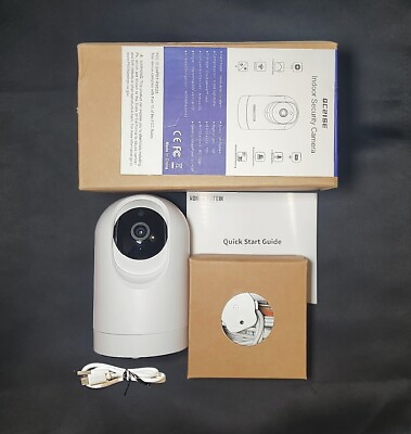 #ad INDOOR Night Motion Security Camera White 1080p 2.4G only QC21SE $22.99