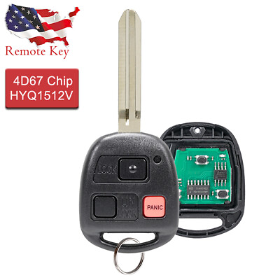 #ad Replacement For 2008 2009 Toyota FJ Cruiser Remote Car Key Fob HYQ1512V 4D67 $14.79