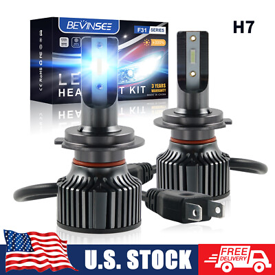 #ad Bevinsee Pair H7 LED Headlight 50W Bulbs Low Beam Light For Suzuki Forenza 04 08 $16.99