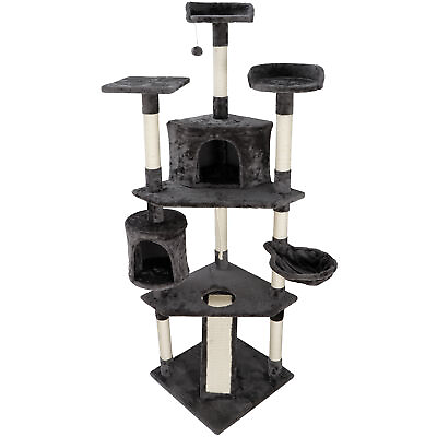 #ad 79quot; Cat Tree Tower Condo Furniture Scratching Post Pet Kitty Play House $83.58