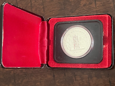#ad 1977 Canada $1 50% Silver Coin: Throne of the Senate With RCM Box C $32.00
