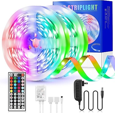 #ad #ad 32ft LED Strip Lights Remote Control Bedroom for Indoor Use $12.95