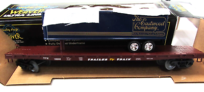 #ad Weaver Ultra Line Trailer Train Flatcar w Tractor Trailer Load The Eastwood Co. $39.95