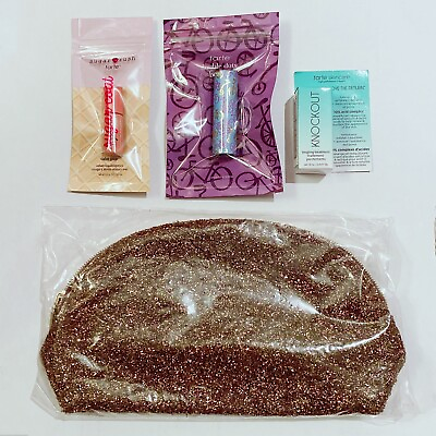 #ad Tarte 4pc Cosmetics Bag Set Buttery Lipstick BERRY CRUISER Sugar Rush CAKE POP $15.00