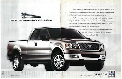 #ad 2003 Ford F 150 Pickup Truck Carriage Bolts Big?Vtg Magazine Print Ad Poster $13.90