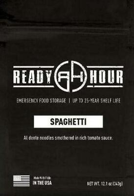 Spaghetti 25 year Shelf Life Emergency 8 Serving Bag Survival Food Pouch Meal $12.78