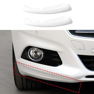 #ad 2PCS For Ford Mondeo Fusion Front Bumper Side Spoiler 2013 2016 White Cover Trim $84.61