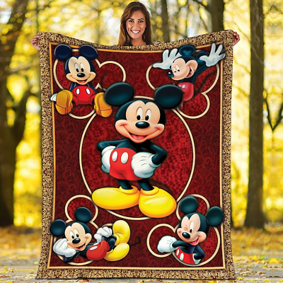 #ad Never Too Old For Mickey Mouse Best Gift For Cartoon Movie Fans Blanket $58.90