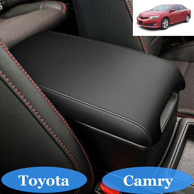 #ad Car Center Console Lid Armrest Cover Pad For Toyota Camry 2012 2017 Faux Leather $15.99