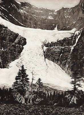#ad 1925 Vintage CANADA Mount Cavell Alberta Edith Glacial Peak Snow Landscape Art $158.29
