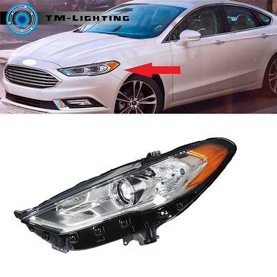 #ad Driver Left Side Headlight Headlamp For 2017 2019 Ford Fusion Replacement $98.14