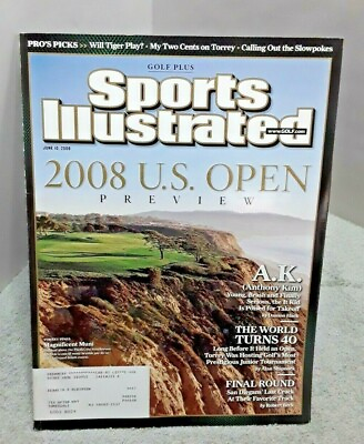 #ad Sports Illustrated US Open Golf Preview June 10 2008 magazine $6.99