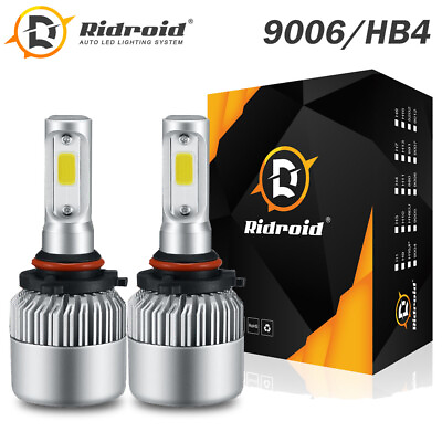 #ad 9006 HB4 Low Beam 300000LM LED Headlights Kit Bulbs 6000K Xenon White High Power $12.99