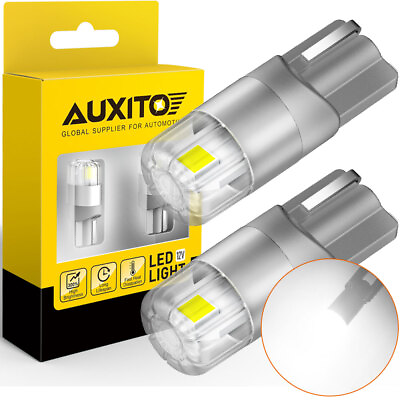 AUXITO Error CANBUS Free LED T10 Plate License Light Bulb 168 2825 194 White $9.99