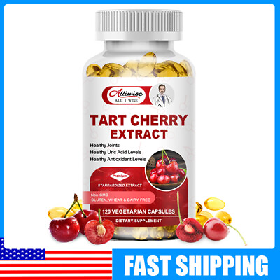 #ad Tart Cherry Extract 1000mg with Celery Seed for Gout Joint Pain Arthritis Caps $13.98