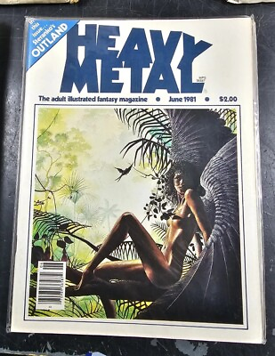 #ad Heavy Metal Magazine Vol 5 #3 June 1981 Steranko#x27;s Outland part of collection $94.93